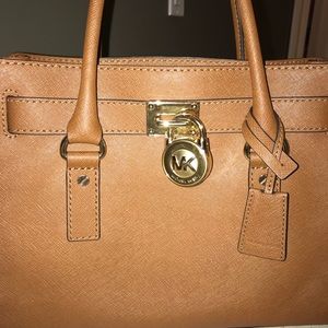 Michael Kors Brown Hamilton Handbag